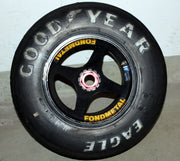1991 Nigel Mansell Williams Renault British GP tire signed - Formula 1 Memorabilia