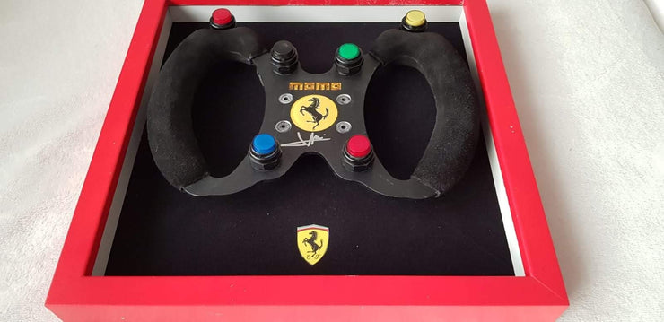 1994 Jean Alesi Ferrari steering wheel signed - Formula 1 Memorabilia