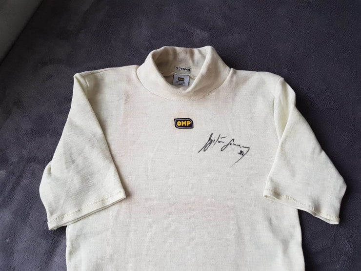1992 Ayrton Senna worn and signed OMP Nomex shirt - Formula 1 Memorabilia