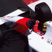 1992 Ayrton Senna Monaco GP race used gloves signed