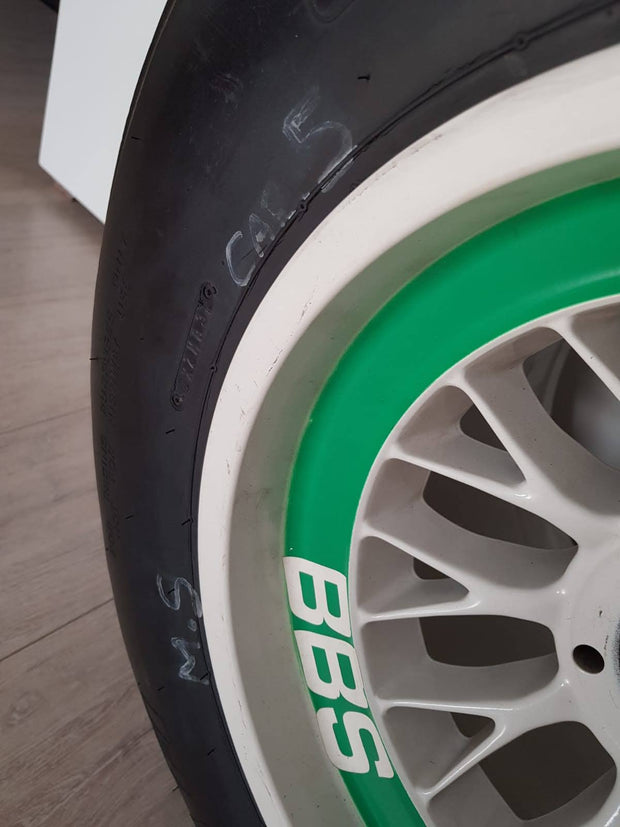 1994 Michael Schumacher Benetton race used tire - SOLD -