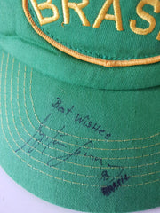 1990 Brazil hat signed by Ayrton Senna
