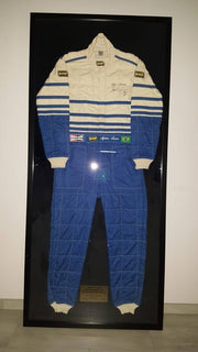 OMP race suit signed by Ayrton Senna