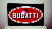 1980s large Bugatti dealer Enamel sign