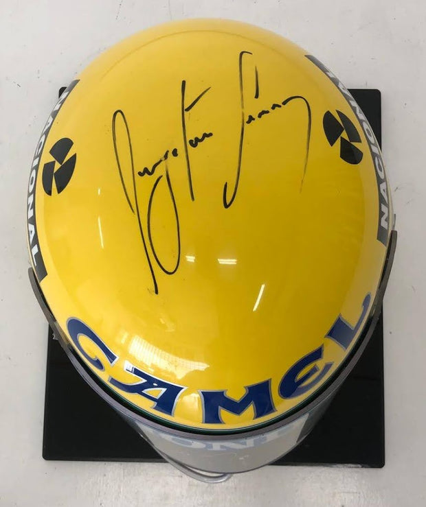 1987 Ayrton Senna replica Bell helmet signed -SOLD-