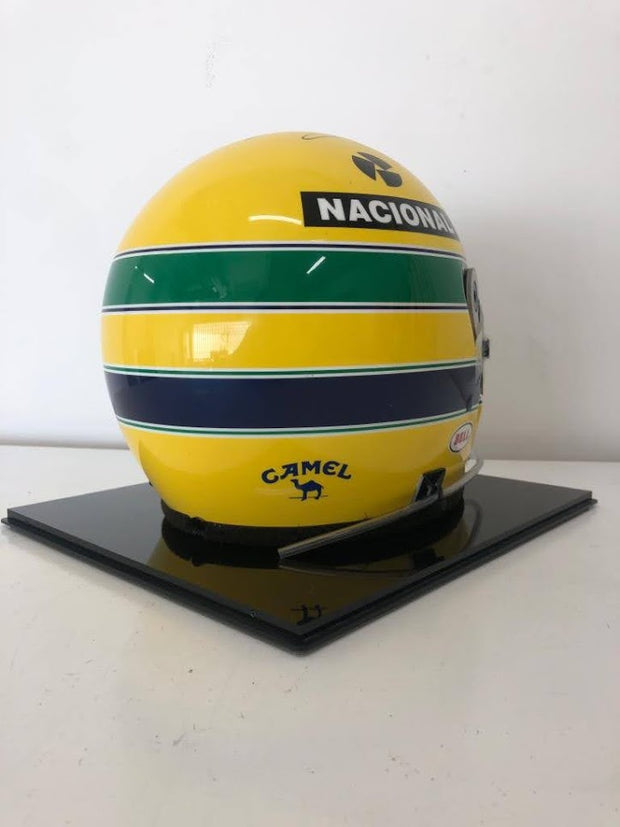 1987 Ayrton Senna replica Bell helmet signed -SOLD-