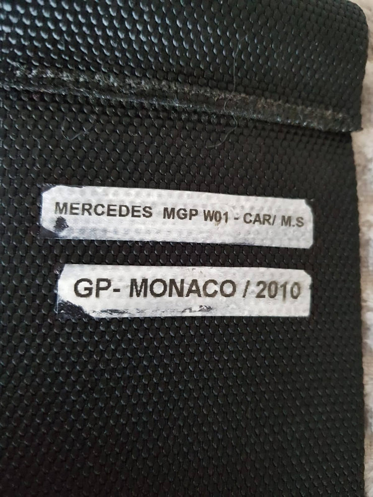 2010 Michael Schumacher Monaco GP Williams  seat belts signed