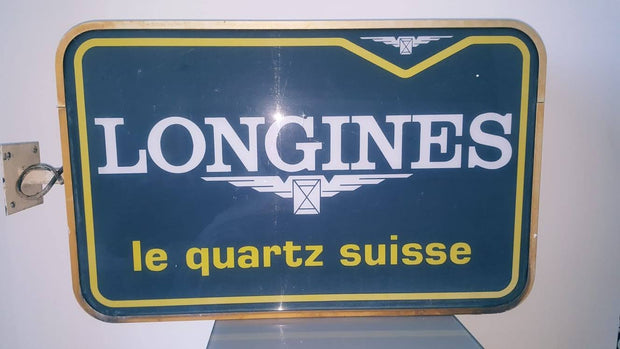 1980s Longines official dealer double side illuminated sign