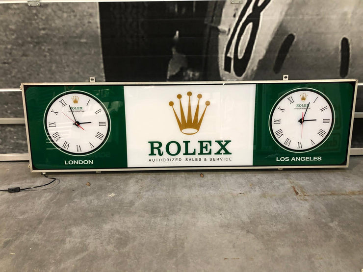 1980s Rolex HUGE official dealer illuminated sign