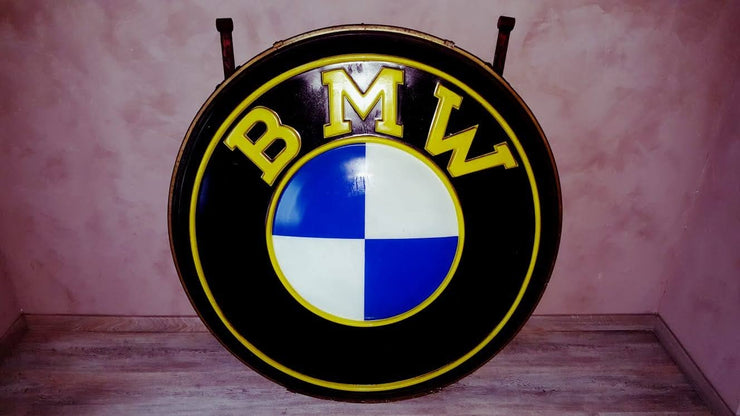 1963 BMW official dealership illuminated double side sign - SOLD -