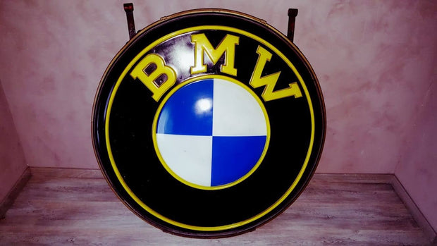 1963 BMW official dealership illuminated double side sign - SOLD -