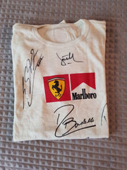 2002 Scuderia Ferrari shirt signed