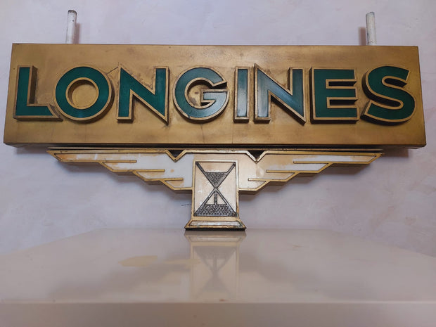 1965 Longines official dealer illuminated double side sign