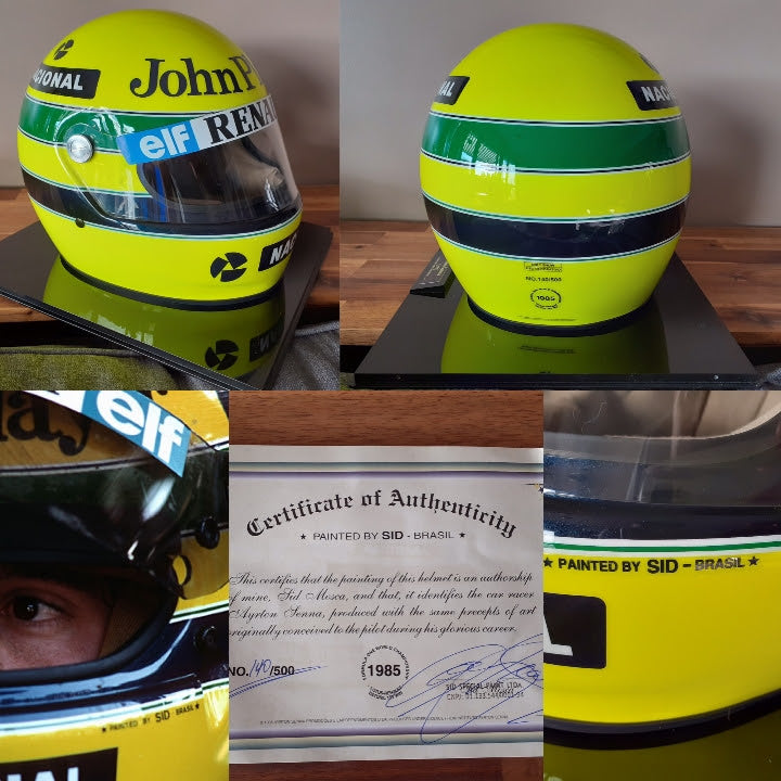 1985 Ayrton Senna replica Helmet limited edition
