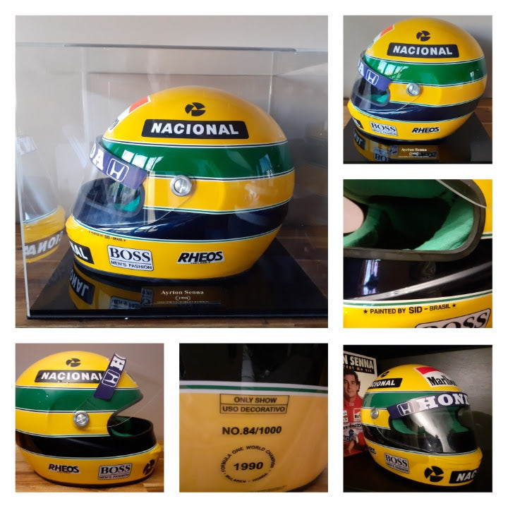 1990 motorcycle helmet Alain Prost 1:5 - Arai Alain Prost 1990 F1 Replica