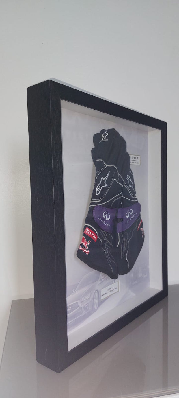 Red Bull gloves hand signed by Daniil Kvyat and Daniel Ricciardo