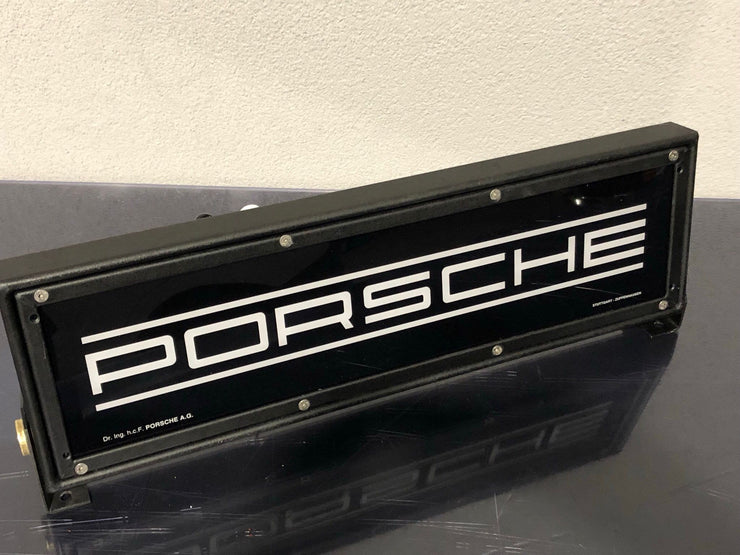 1980s Porsche dealership vintage illuminated sign