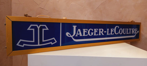 1970s Jaeger-Lecoultre vintage double side illuminated official dealer sign