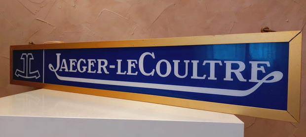 1970s Jaeger-Lecoultre vintage double side illuminated official dealer sign