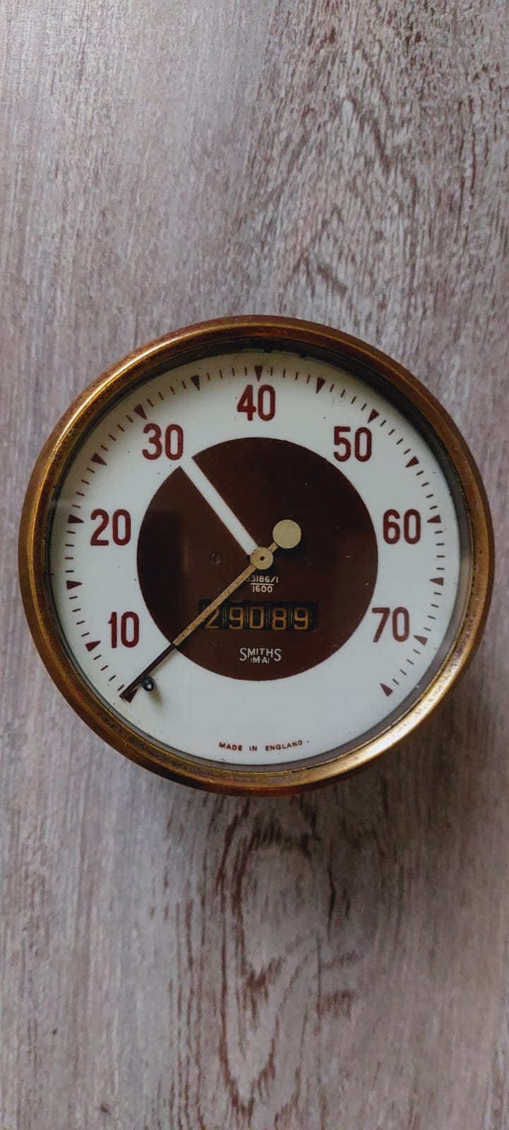 1970s Smith Standard 8 Speedometer