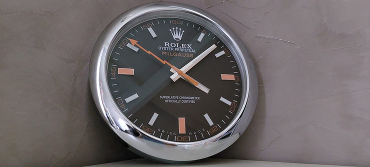 2010s Rolex Oyster Perpetual Milgauss HUGE official dealer clock