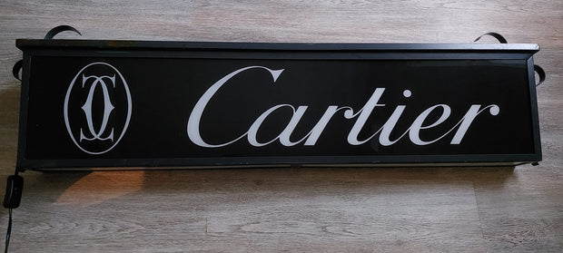 1970s CARTIER vintage illuminated official dealer sign