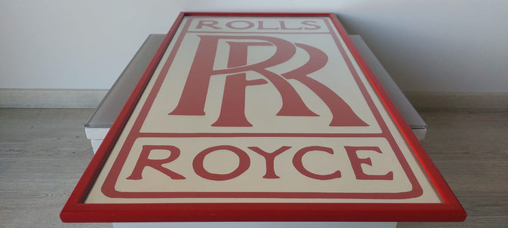 1990s Rolls-Royce metal chromed display plate