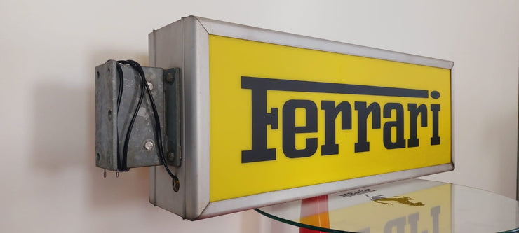 1980s Ferrari official dealer illuminated double side neon sign -SOLD-