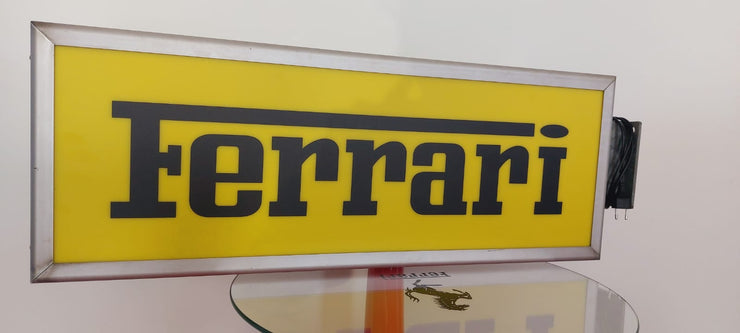 1980s Ferrari official dealer illuminated double side neon sign -SOLD-