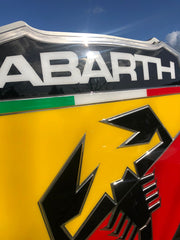 2000s Extremely rare and Huge Abarth official dealership sign