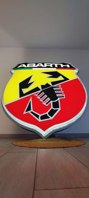 2000s Extremely rare and Huge Abarth official dealership sign