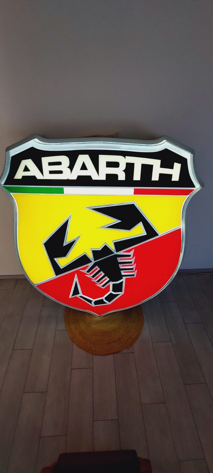 2000s Extremely rare and Huge Abarth official dealership sign