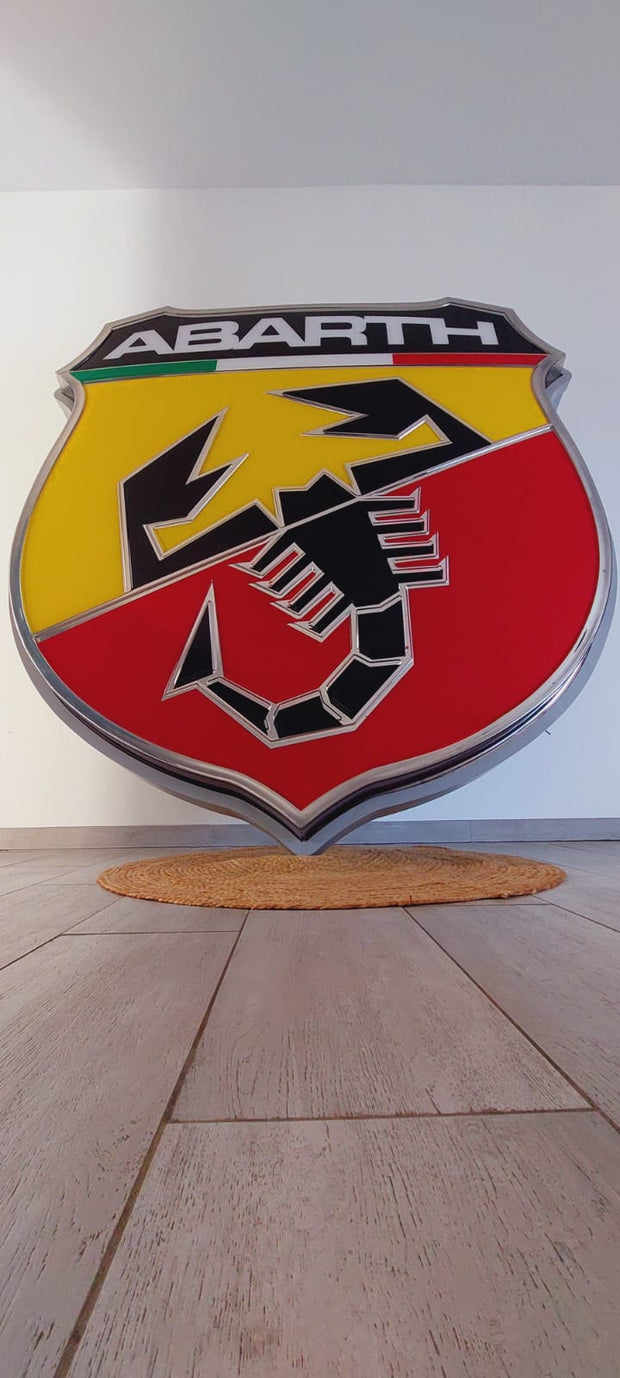 2000s Extremely rare and Huge Abarth official dealership sign