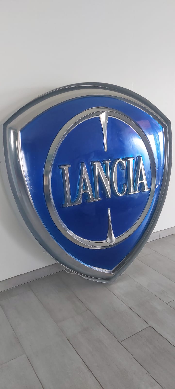 1990s Lancia official dealer very large illuminated sign
