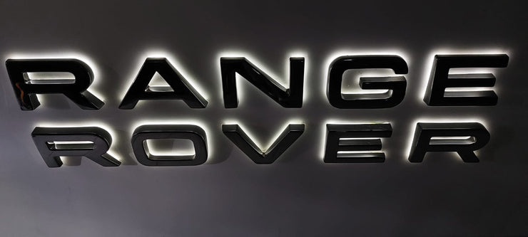 2000s Range Rover Large official dealership illuminated sign
