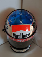 1998 Michael Schumacher Suzuka GP Chromed Bell replica helmet signed