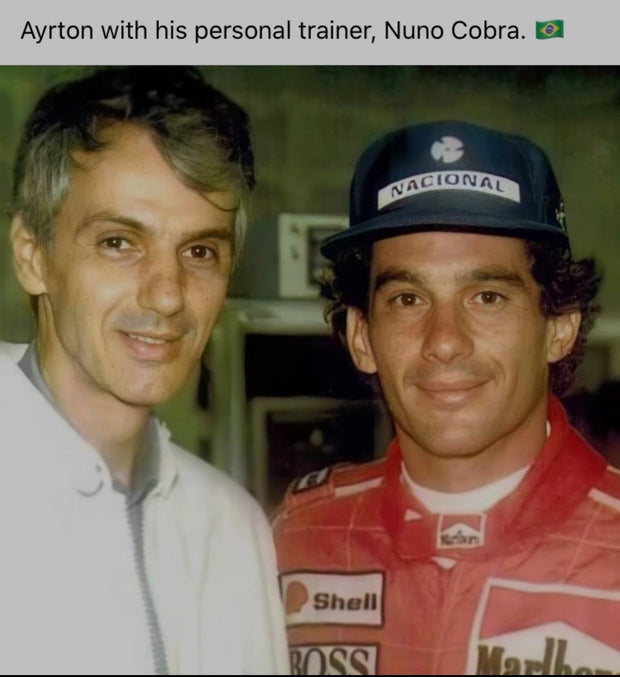 1988 Ayrton Senna OMP race used NOMEX signed