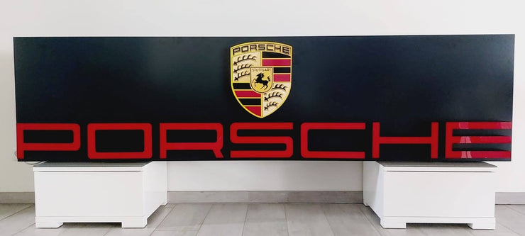 Porsche dealership Very Large illuminated sign