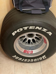 2000 Michael Schumacher Italian GP BBS rear race used tire and rim