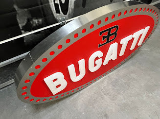 2010 Bugatti official dealership illuminated sign