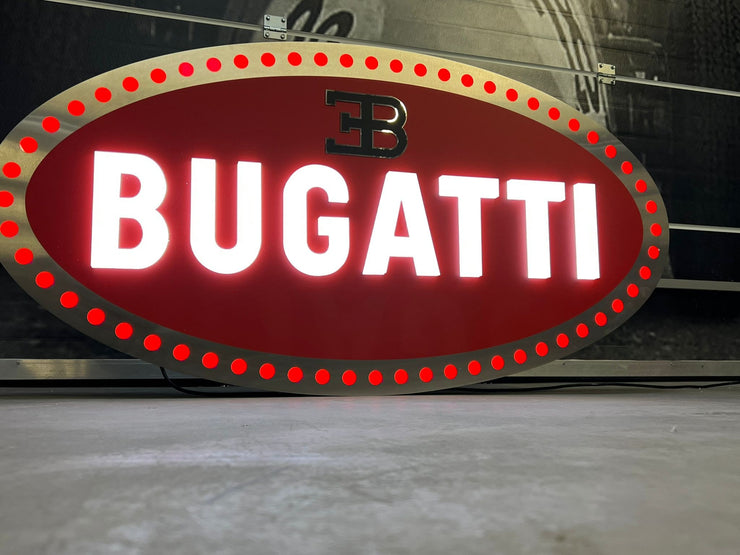 2010 Bugatti official dealership illuminated sign