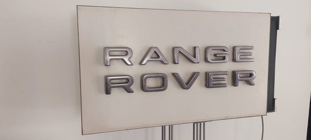 2000s Range Rover official dealership dual illuminated sign