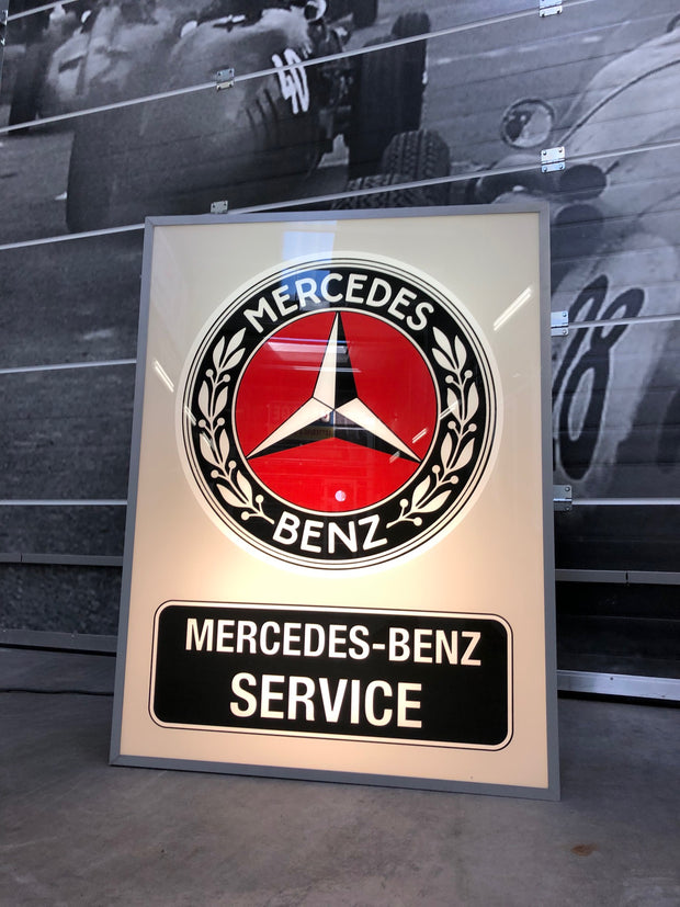1979 Mercedes-Benz Classic vintage official dealer illuminated sign