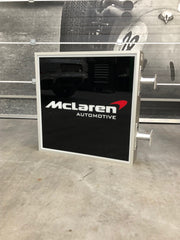 2011 McLaren official dealer double side illuminated sign