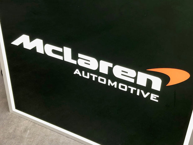 2011 McLaren official dealer double side sign