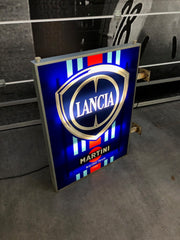 1986 Lancia Martini Racing official dealer illuminated dual side sign