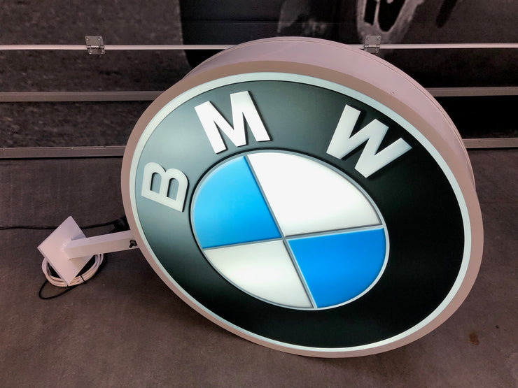 1998 BMW / Alpina official dealership illuminated double side sign