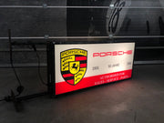 1981 Porsche 50 Years official dealership illuminated vintage dual side sign