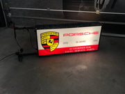 1981 Porsche 50 Years official dealership illuminated vintage dual side sign