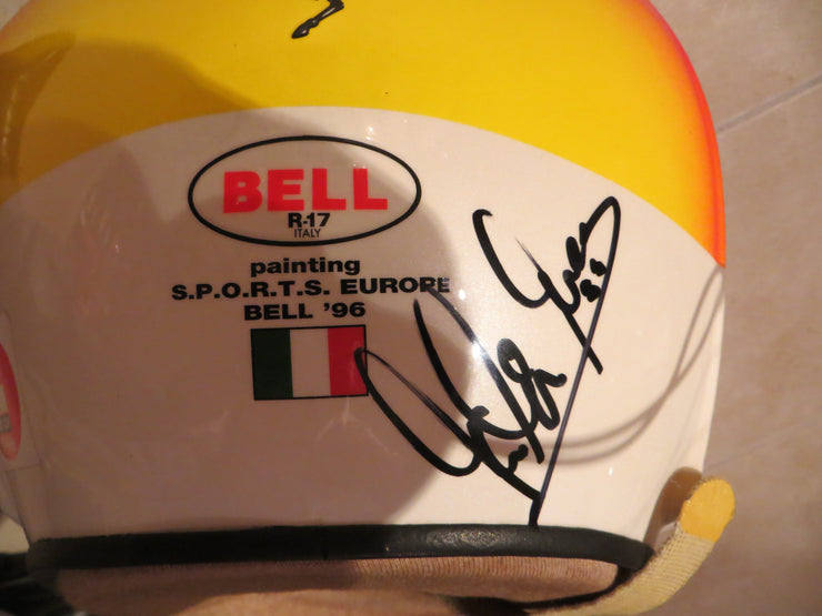 1996 Michael Schumacher Monza GP race helmet signed - Formula 1 Memorabilia